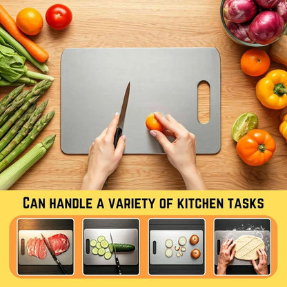 Titanium & Stainless Steel Kitchen Cutting Board
