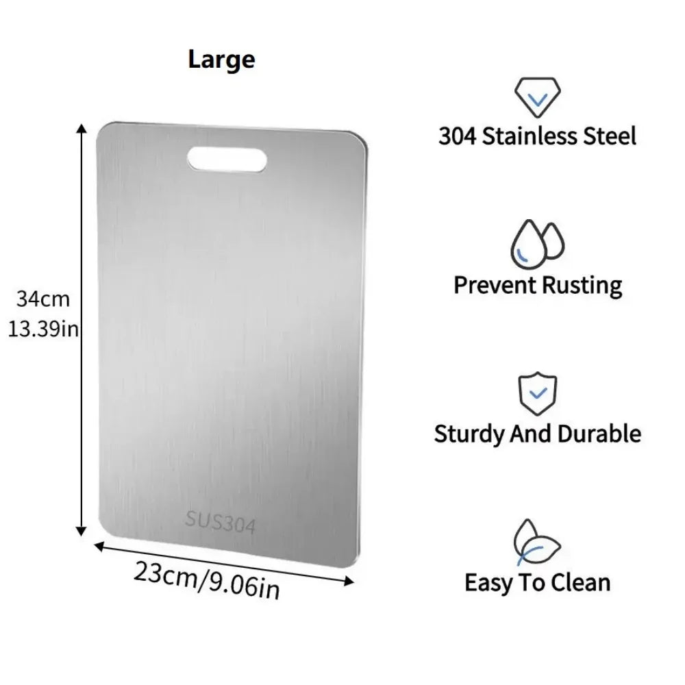 Titanium & Stainless Steel Kitchen Cutting Board