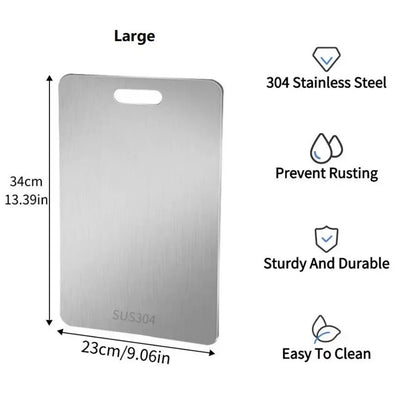 Titanium & Stainless Steel Kitchen Cutting Board