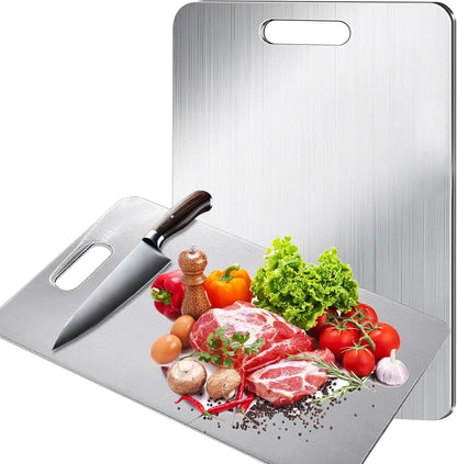 Titanium & Stainless Steel Kitchen Cutting Board