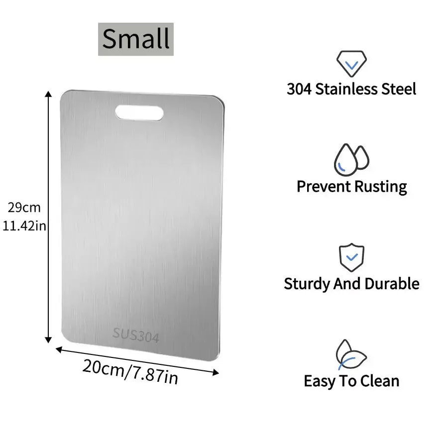 Titanium & Stainless Steel Kitchen Cutting Board