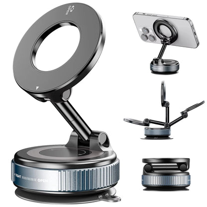 Car Phone holder Magnetic Stand Vacuum Suction Cup with 360° rotation