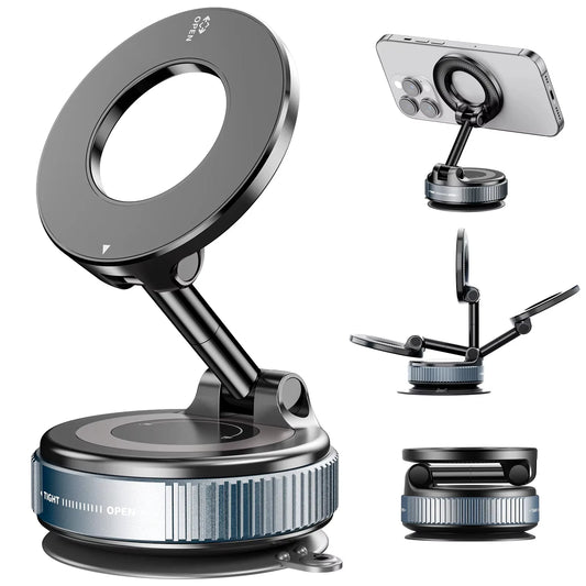Car Phone holder Magnetic Stand Vacuum Suction Cup with 360° rotation