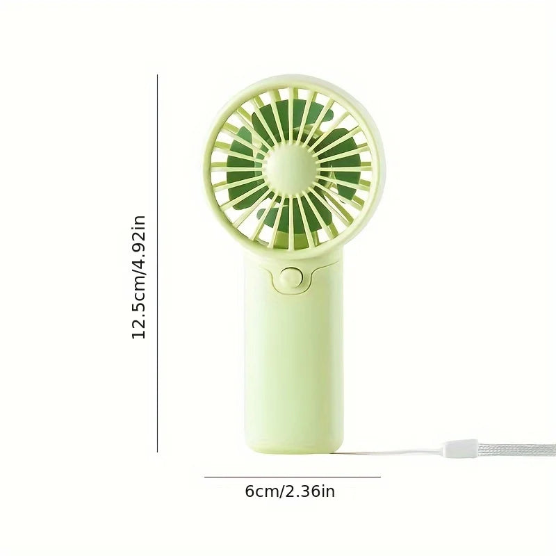 Portable Lightweight Handheld Fan AA Battery Operated Cooling Fan