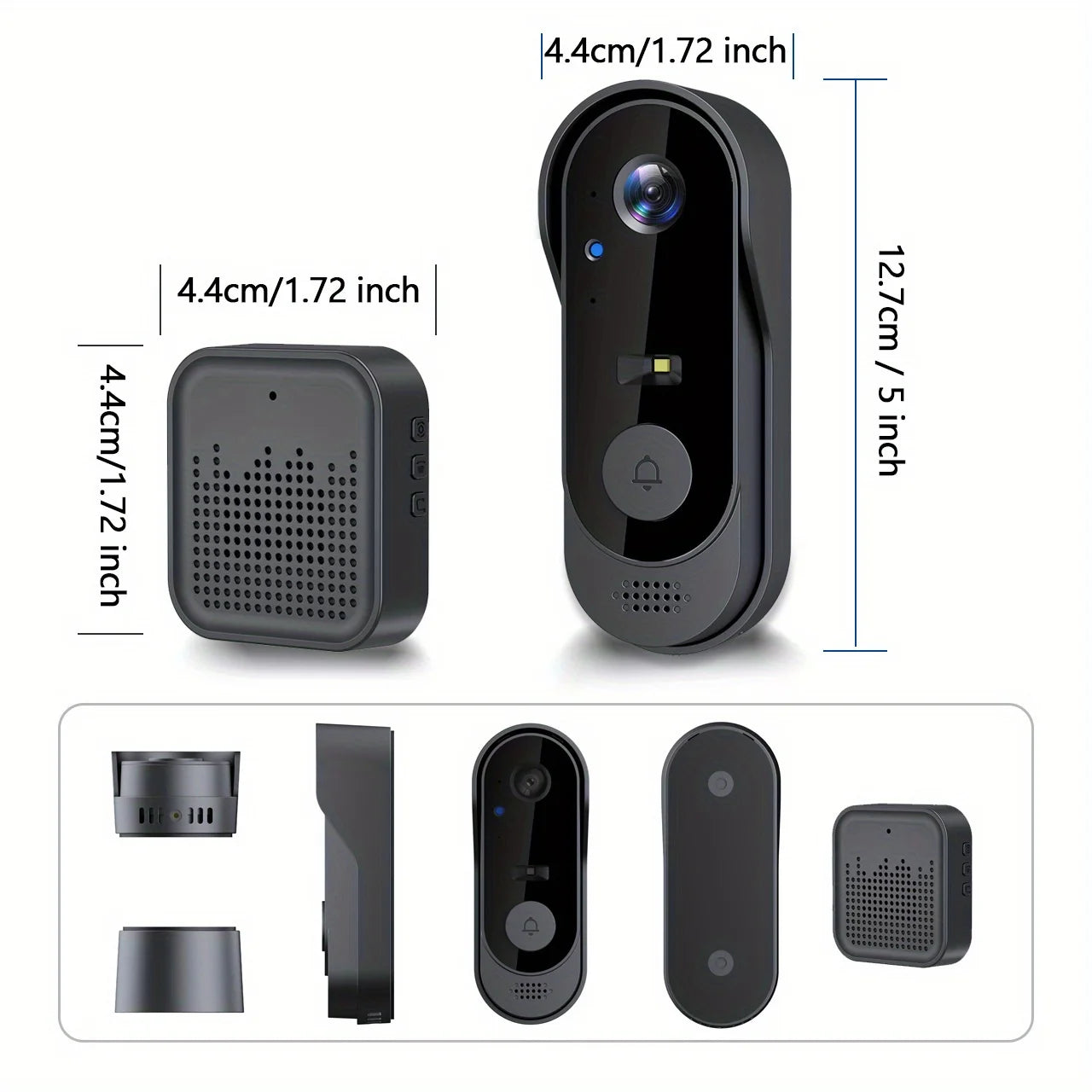 Tuya Waterproof WiFi Smart Video Doorbell with HD eye camera