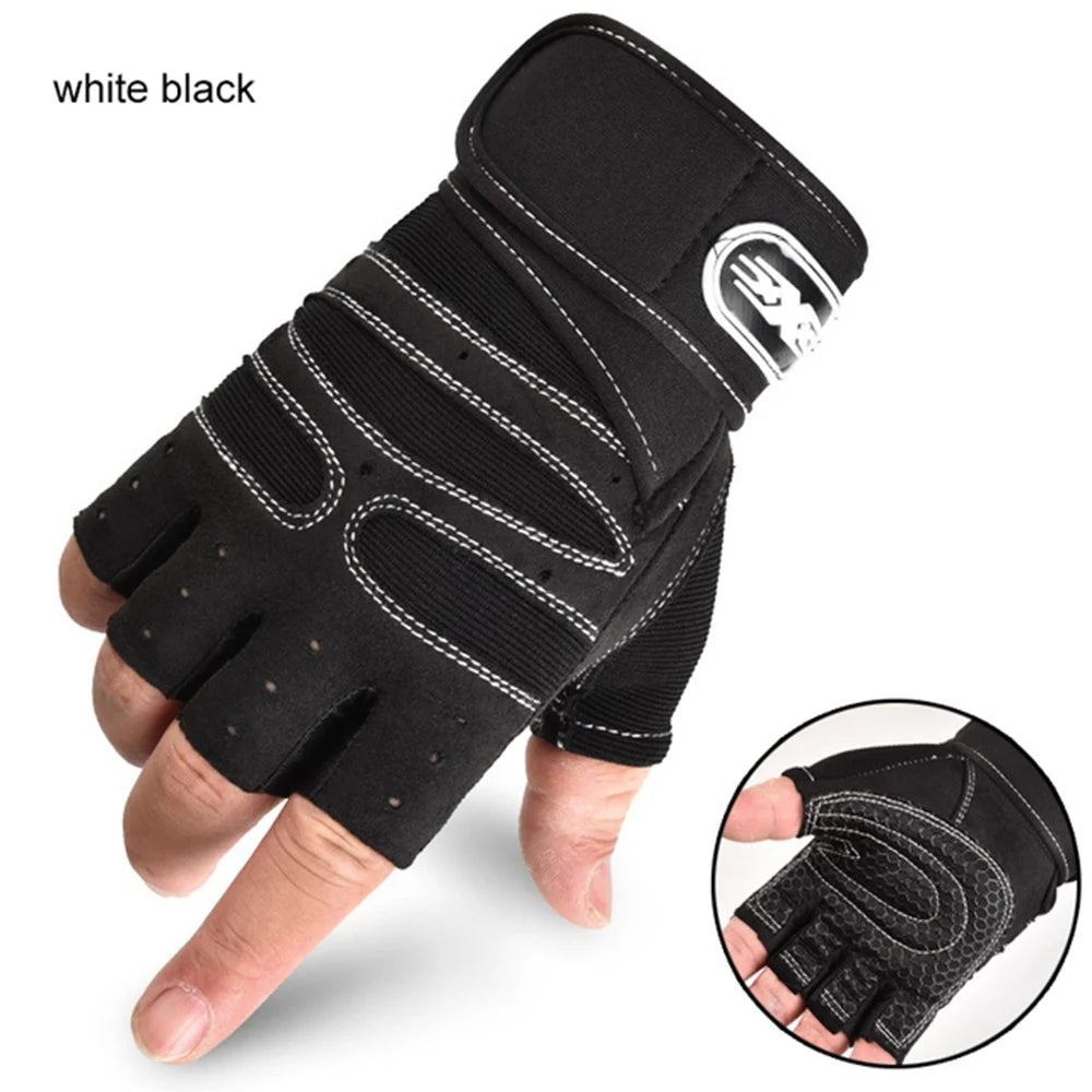 Workout Gloves for Men Women Half Finger Glove with Wrist Wrap for Sport & gym