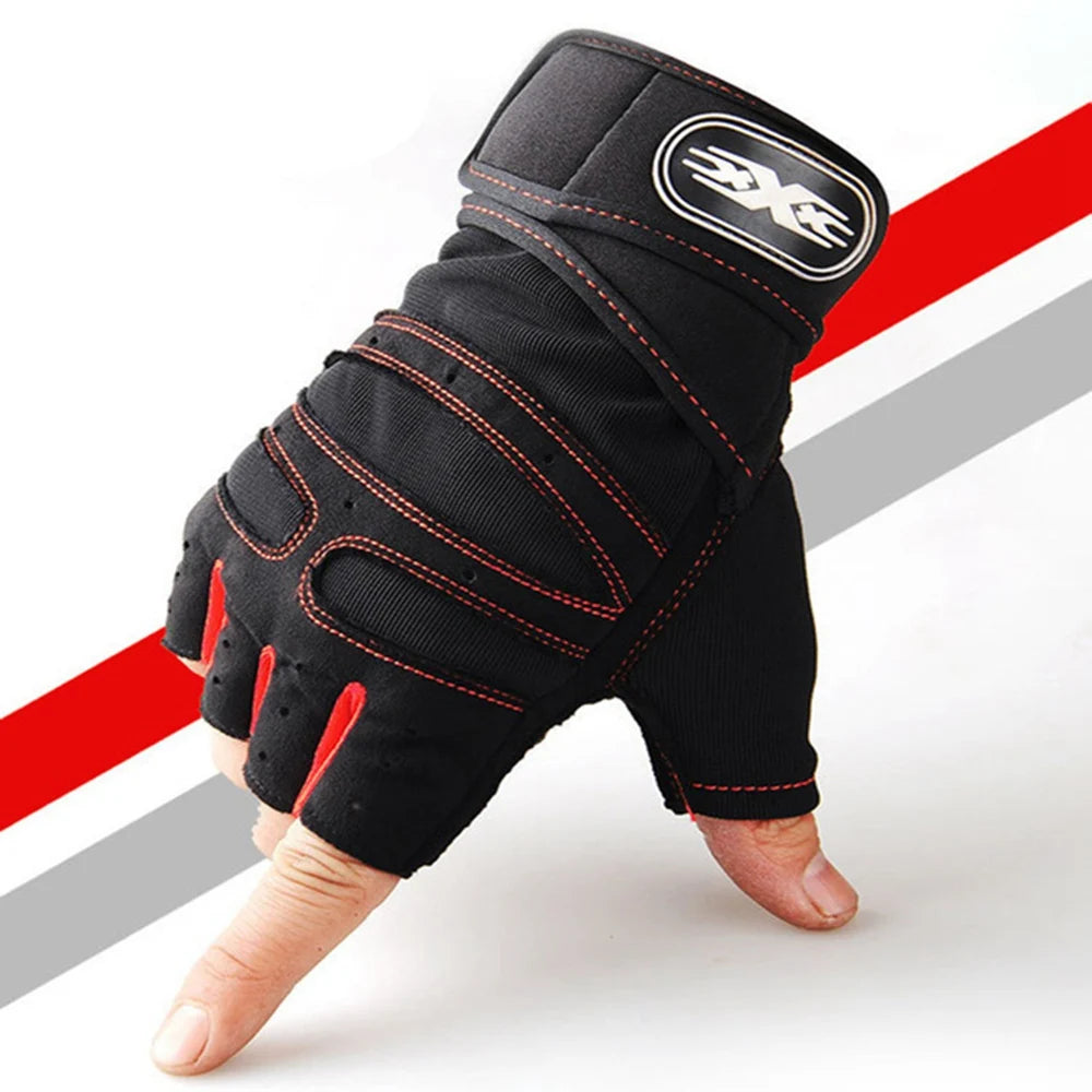 Workout Gloves for Men Women Half Finger Glove with Wrist Wrap for Sport & gym