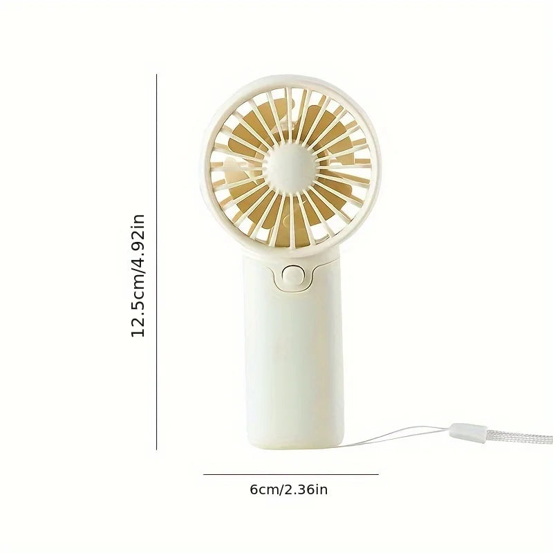Portable Lightweight Handheld Fan AA Battery Operated Cooling Fan