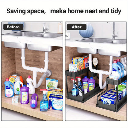 Multi-layer Household Kitchen Bathroom Storage Rack