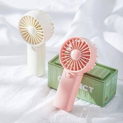Portable Lightweight Handheld Fan AA Battery Operated Cooling Fan