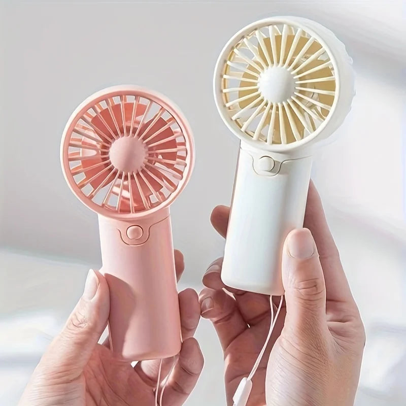 Portable Lightweight Handheld Fan AA Battery Operated Cooling Fan