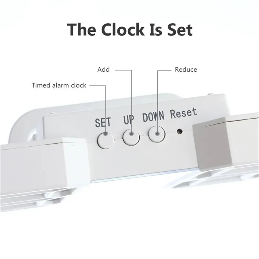 3D LED Digital Clock Wall with Glow Night Mode