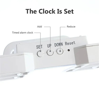 3D LED Digital Clock Wall with Glow Night Mode