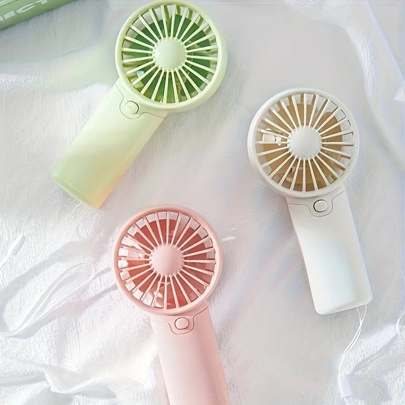 Portable Lightweight Handheld Fan AA Battery Operated Cooling Fan