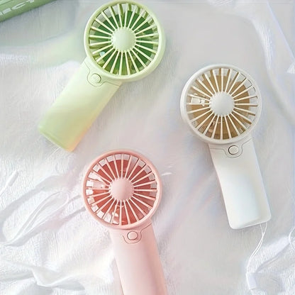 Portable Lightweight Handheld Fan AA Battery Operated Cooling Fan
