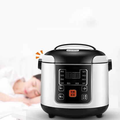 Portable 2L Rice Cooker Multi-Cooker Food Steamer