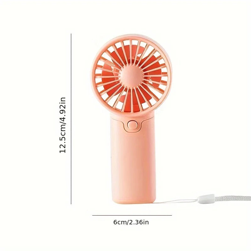 Portable Lightweight Handheld Fan AA Battery Operated Cooling Fan
