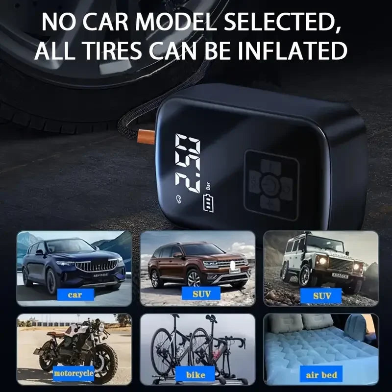 Wireless Car Air Pump Electric Tire Inflator