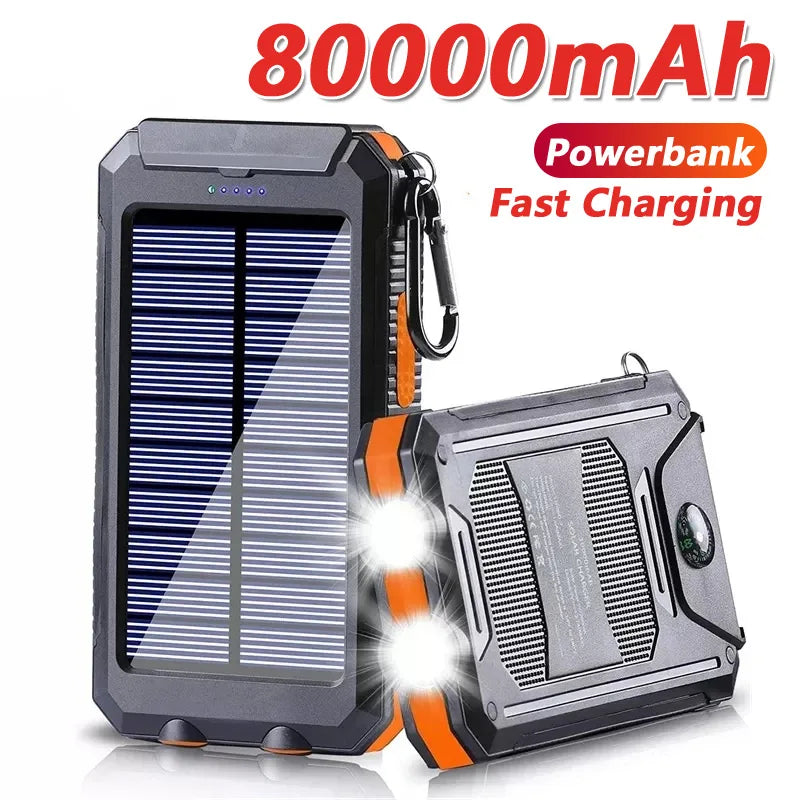 Solar 80000mAh Portable Charging Poverbank