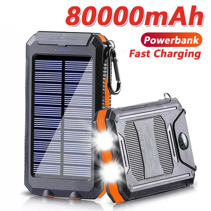 Solar 80000mAh Portable Charging Poverbank