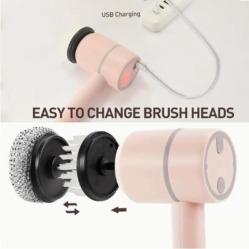 Electric Cleaning Brush 3-in-1 Handheld Kitchen Cleaner