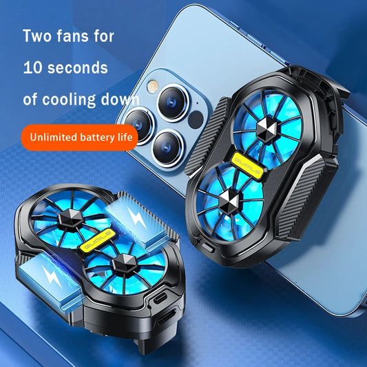 2025 New FS01 Dual - Fan Mobile Phone Cooler