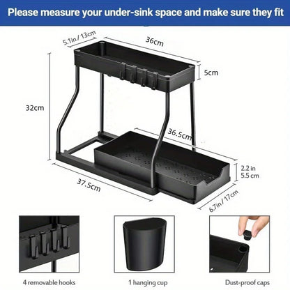 Multi-layer Household Kitchen Bathroom Storage Rack