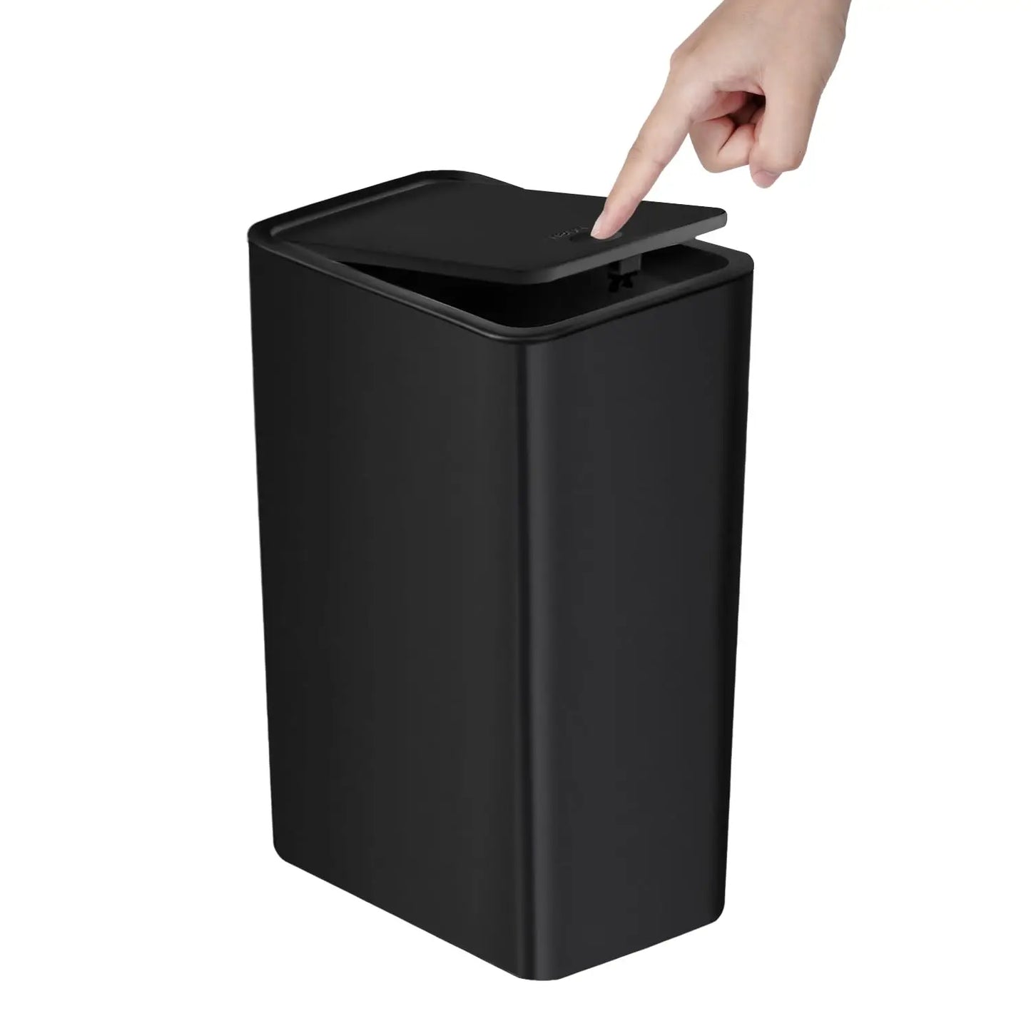 10L Small Garbage Can with Press Top Lid for Toilet, Bedroom, Living Room