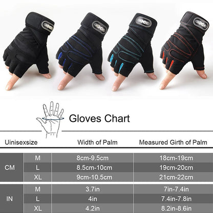 Workout Gloves for Men Women Half Finger Glove with Wrist Wrap for Sport & gym