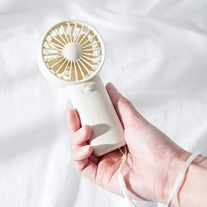 Portable Lightweight Handheld Fan AA Battery Operated Cooling Fan