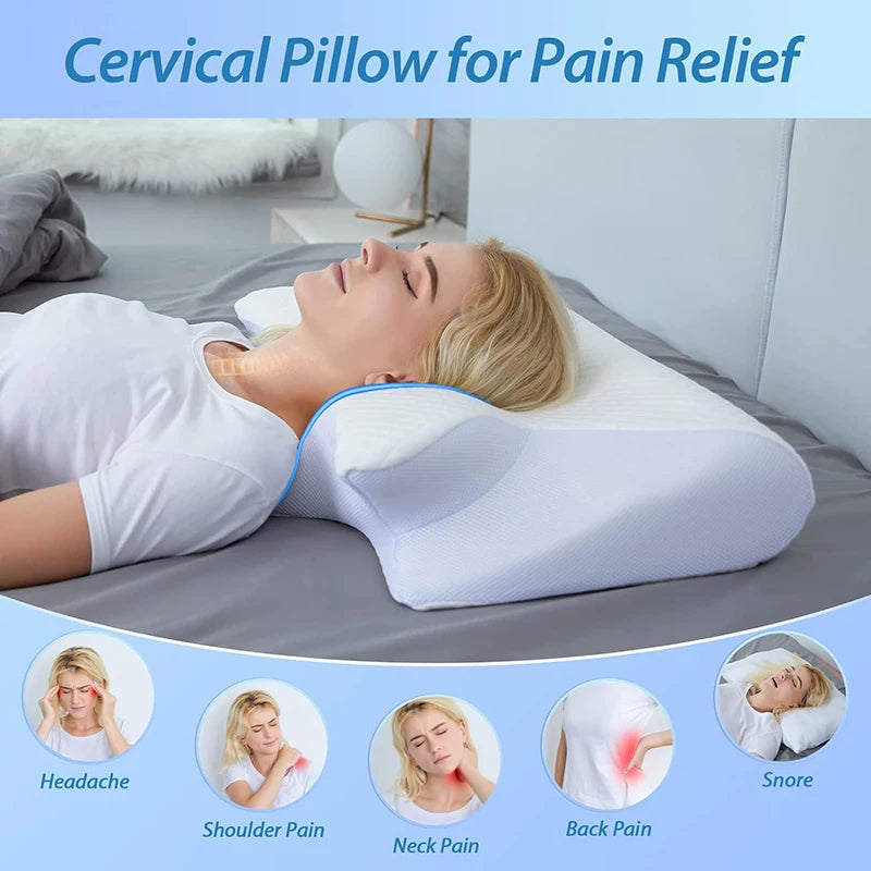 Memory Foam Ergonomic Cervical Pillow