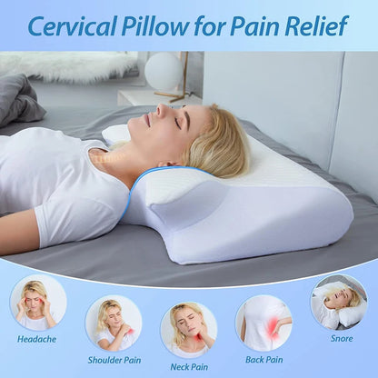 Memory Foam Ergonomic Cervical Pillow